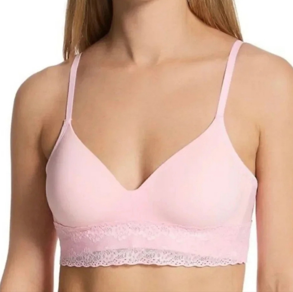 Natori Bliss Perfection Contour Soft Cup Bra - Peony /ballerina pink 723154 - Picture 4 of 4